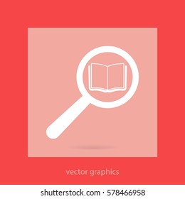 search book vector icon