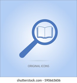 search book vector icon