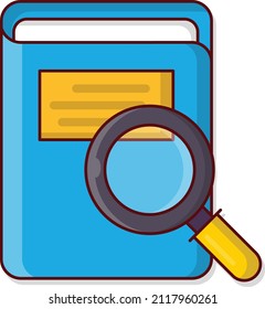 search book Vector illustration isolated on a transparent background. vector line flat icons for concept or web graphics.
