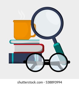 search books glasses coffee