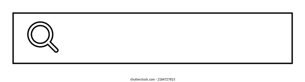 Search box with copy space. Vector.