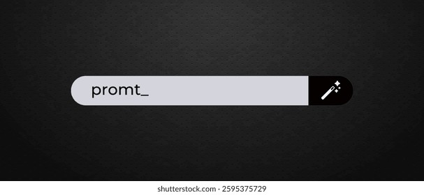 Search box displaying a typo with a magnifying glass icon emphasizing the error for correction.