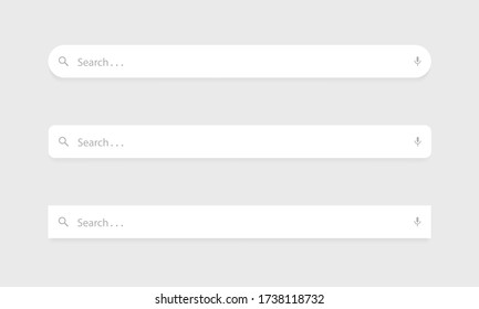 Search Box Engine Flat Icon Vector. Modern Browser Address Bar Illustration