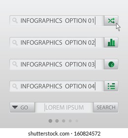 Search Box Infographic Design Template