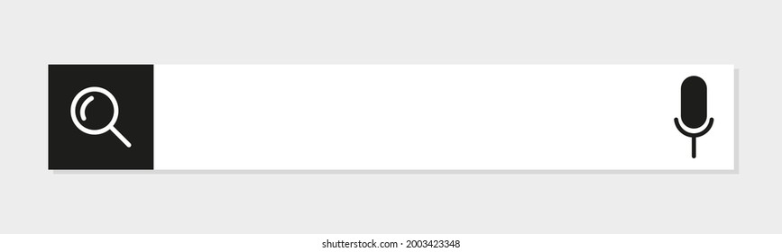 Search box on the Internet Vector illustration