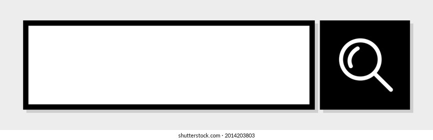 Search box on the Internet Vector illustration
