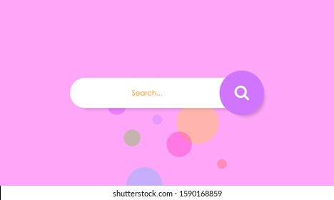 Search box in page template vector
