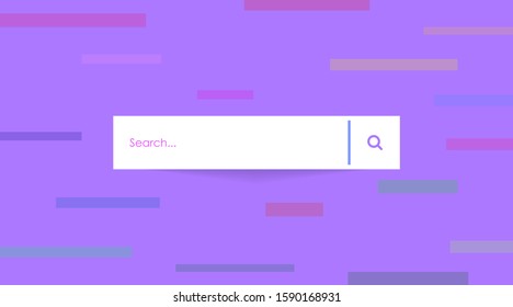 Search box in page template vector