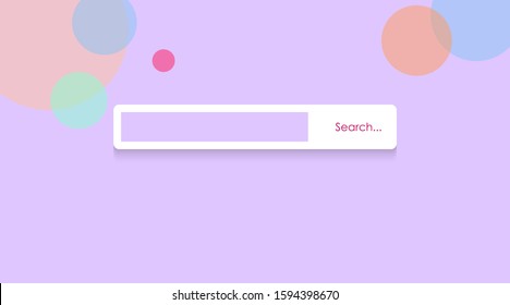 Search box in page template vector