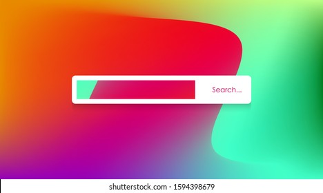 Search box in page template vector