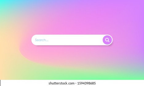 Search box in page template vector