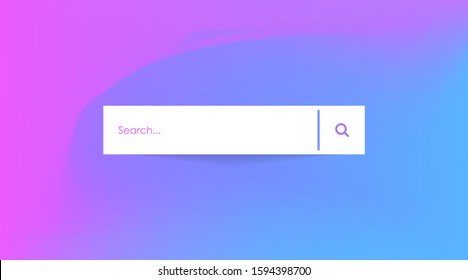 Search box in page template vector
