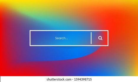 Search box in page template vector