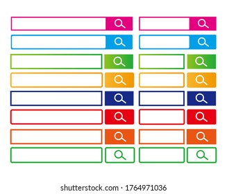 Search box vector illustration, search bar.