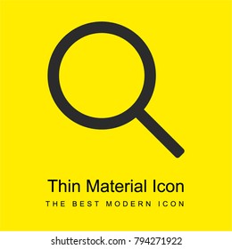 Search bright yellow material minimal icon or logo design