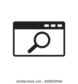 signo de ilustración vectorial de icono de explorador de búsqueda