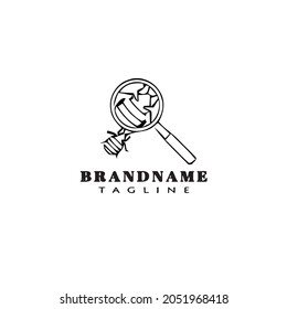 icono de diseño de logotipo de búsqueda Icono de ilustración vectorial moderna