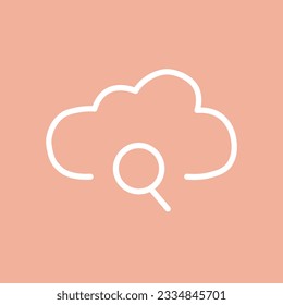 a search button cloud vector