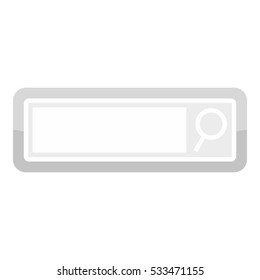 Search button icon. Cartoon illustration of search button vector icon for web