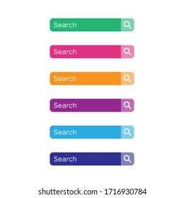 Search button icon vector design template