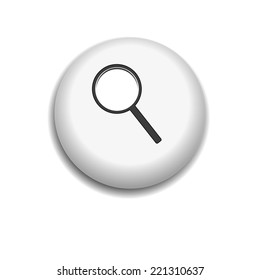 Search button isolated on a white background