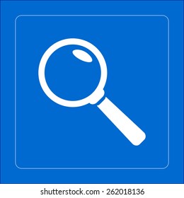 Search button .Magnifying glass. Flat design style. Vector EPS10.