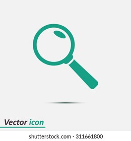 Search button. Magnifying glass. Flat design style. Vector EPS10.