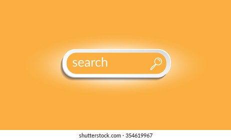 Search button, white and yellow colors