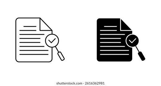 Search by Document Icon set. Search by Document logo vector Icon. Symbol of Search by Document.
