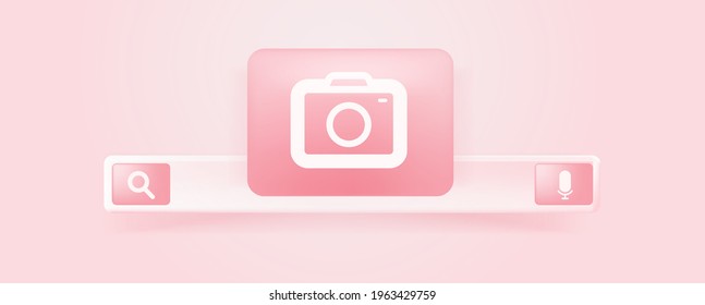 Suche nach Bild. Das Konzept der Browser-Suchleiste.