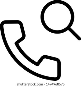 Search calls on cell phone device directory