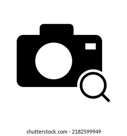 search camera icon or logo isolated sign symbol vector illustration - high quality black style vector icons
