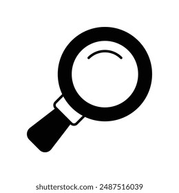 icono de tapa de búsqueda con fondo blanco Vector ilustración de stock