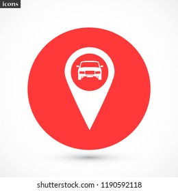 search car vector icon 10 eps