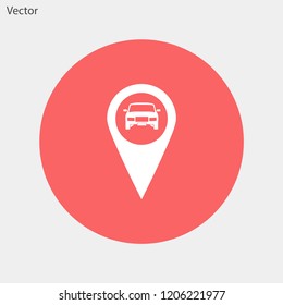 search car vector icon 10 eps