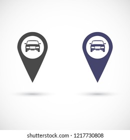 search car vector icon 10 eps