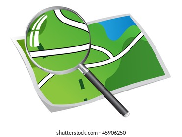 search in card to terrain with road, wood and lake