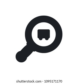 search cargo vector icon