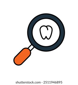 Icono de cavidades con fondo blanco Vector Ilustración de stock