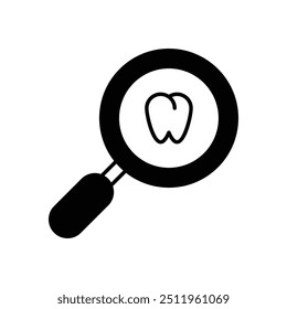 Icono de cavidades con fondo blanco Vector Ilustración de stock