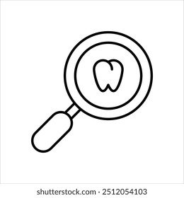 Icono de cavidades con fondo blanco Vector Ilustración de stock