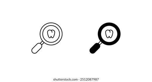 Icono de cavidades con fondo blanco Vector Ilustración de stock