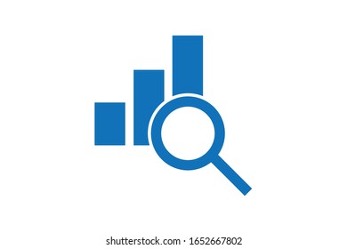 search chart icon vector illustration