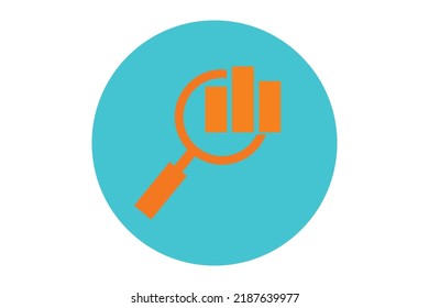 search chart ine icon vector design template for business
