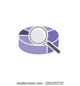Search Chart Logo Icon Design
