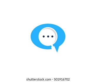 Search Chat Logo Design Template