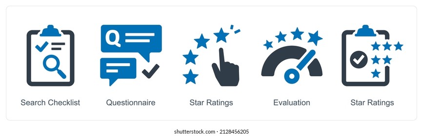 Search Checklist And Questionnaire Icon Concept