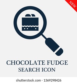 search Chocolate fudge icon. Editable search Chocolate fudge icon for web or mobile.