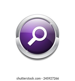 Search Circular Purple Vector Web Button Icon