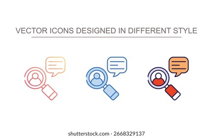 Suche Client-Symboldesign mit weißem Hintergrund - Stockgrafik